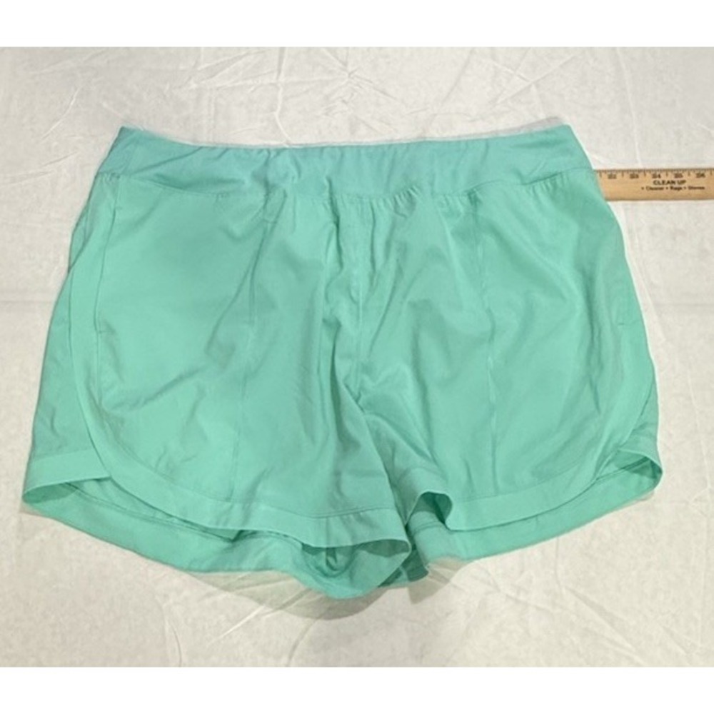 NEW! Women's Tek Gear Active Workout Gear Shorts Size 2X Aqua crystal Midrise - Picture 6 of 10